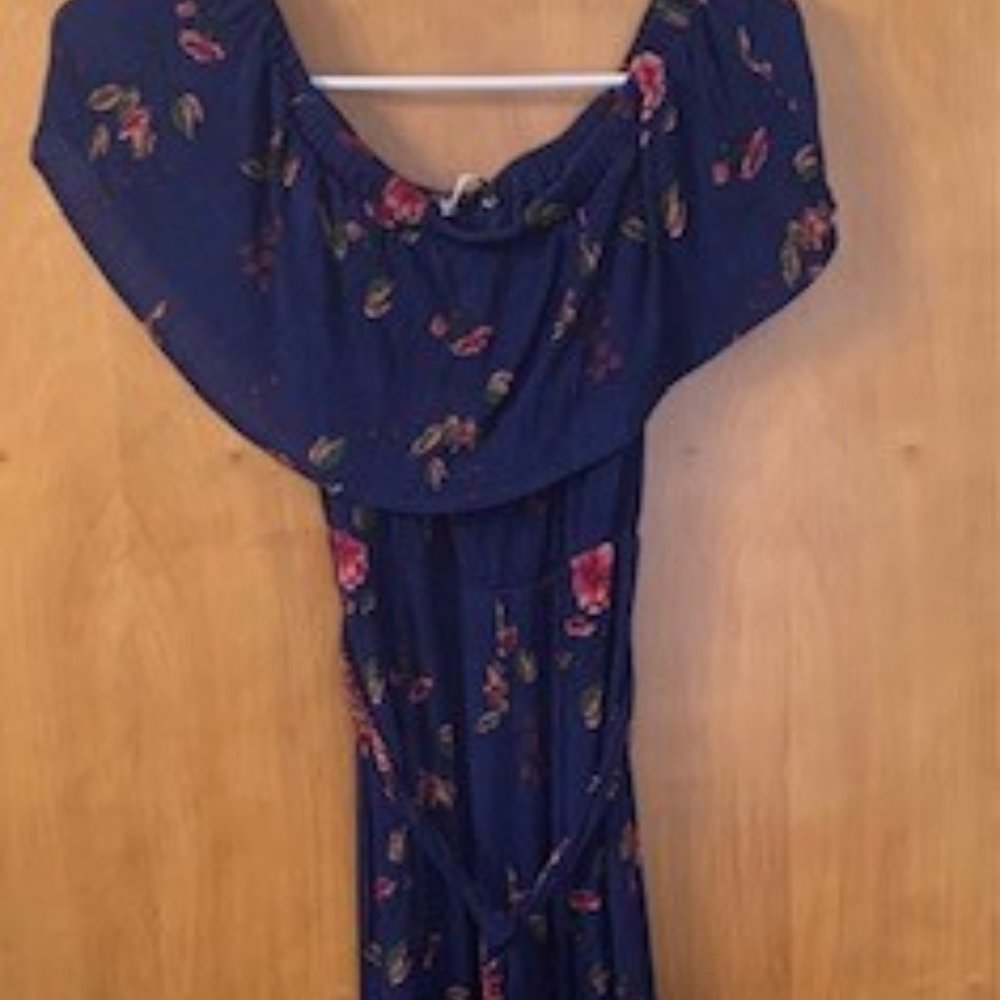 Baltic Born Navy Floral Maxi Dress, Size L